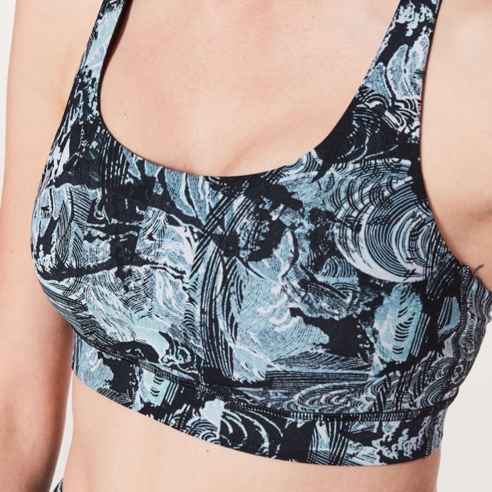 Lululemon Energy Bra in Eternal Wave Starlight Black - Picture 8 of 9